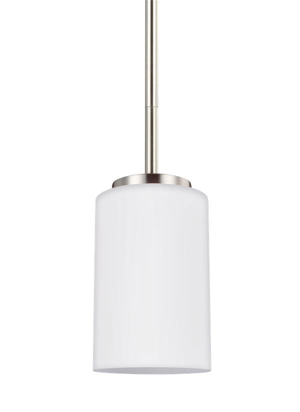 Product image for Oslo 1 Light LED Mini Pendant - Brushed Nickel