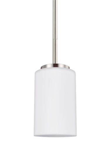 Product image for Oslo 1 Light LED Mini Pendant - Brushed Nickel