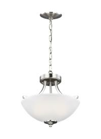 Small Two Light Semi-Flush Convertible Pendant 7716502EN3-962