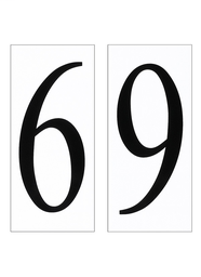 SeaGull 90616-68 Address Light Collection Traditional White Plastic Number '6' Tile