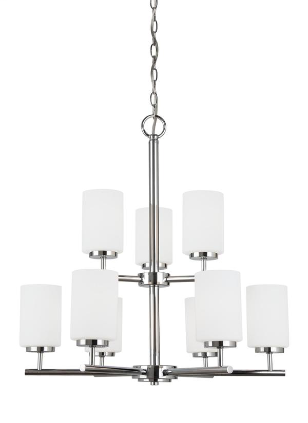 Product image for Oslo 9 Light Chandelier - Chrome