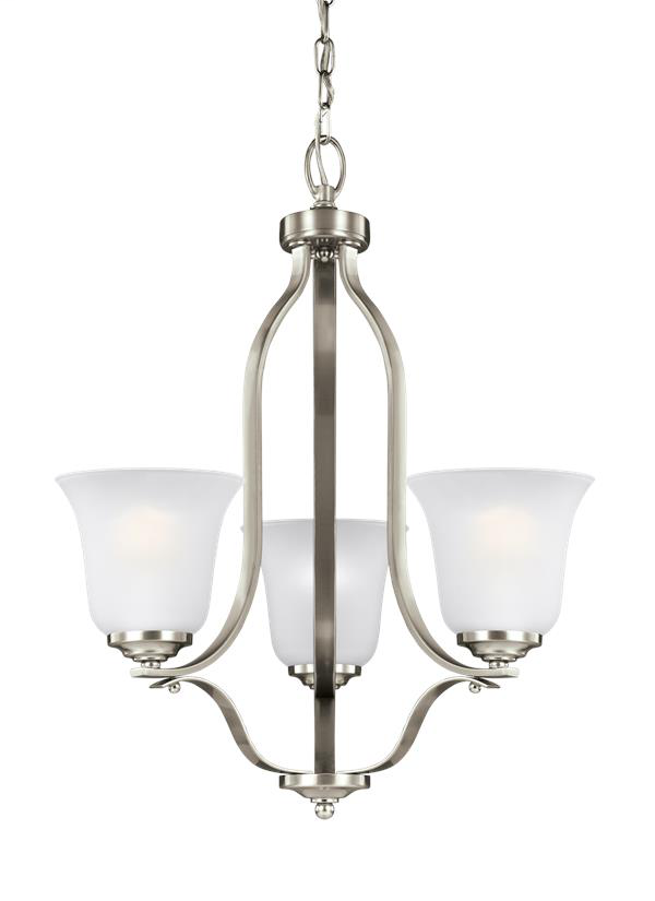 Product image for Emmons 3 Light LED Chandelier - Brushed Nickel