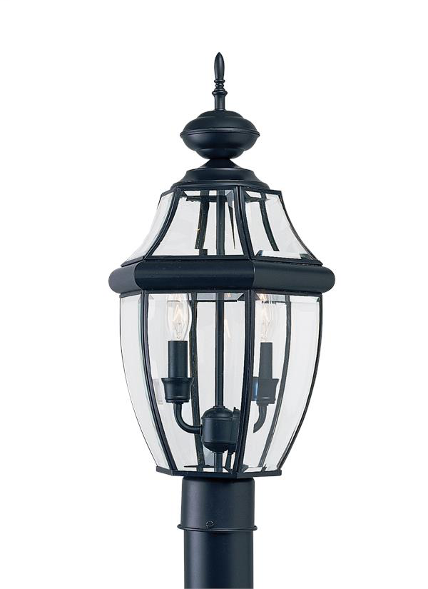 Product image for Lancaster 2 Light LED Post Lantern - Black