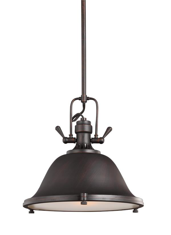 Product image for Stone Street 1 Light LED Pendant - Burnt Sienna