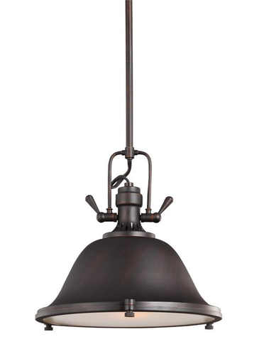 Product image for Stone Street 1 Light LED Pendant - Burnt Sienna