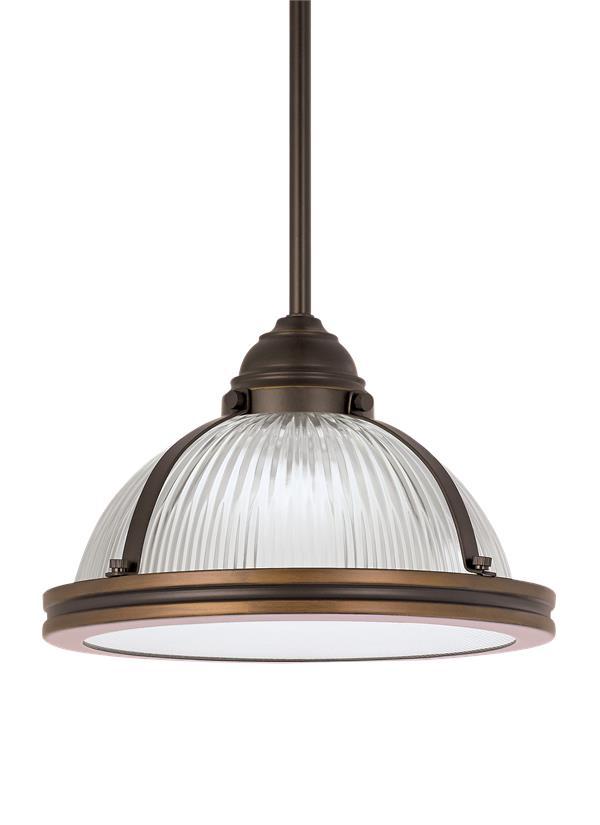 Product image for Pratt Street Prismatic 1 Light LED Pendant - Autumn Bronze