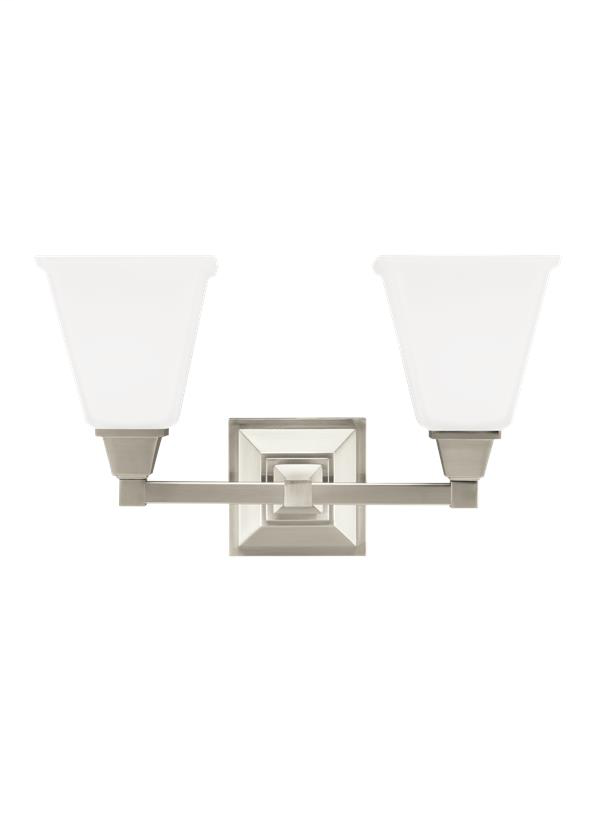 Product image for Denhelm 2 Light LED Vanity - Brushed Nickel