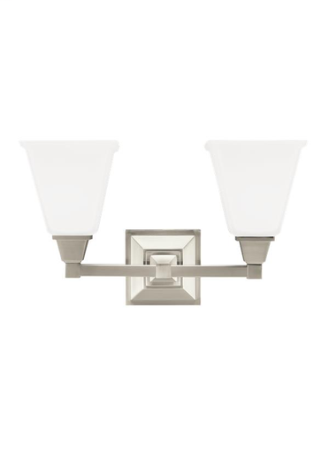 Product image for Denhelm 2 Light LED Vanity - Brushed Nickel
