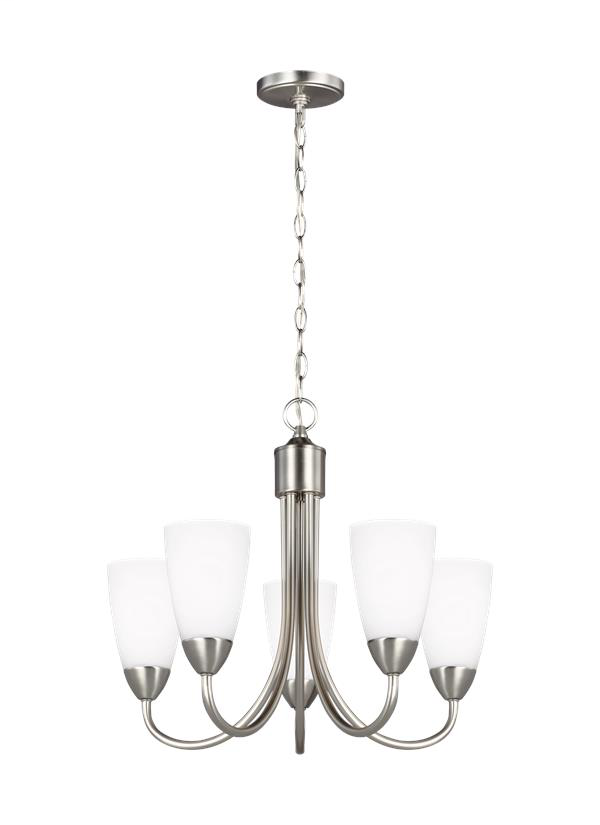 Product image for Seville 5 Light Chandelier - Brushed Nickel