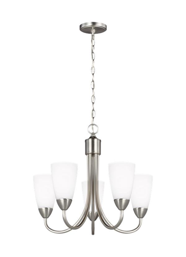 Product image for Seville 5 Light Chandelier - Brushed Nickel