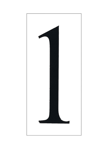 Product image for SeaGull 90611-68 Address Light Collection Traditional White Plastic Number '1' Tile