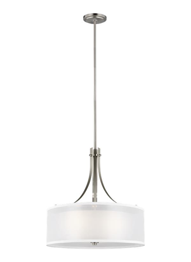 Product image for Elmwood Park 3 Light LED Pendant - Brushed Nickel