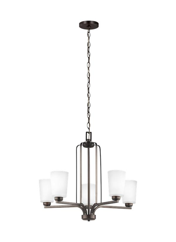 Product image for Franport 5 Light Chandelier - Burnt Sienna
