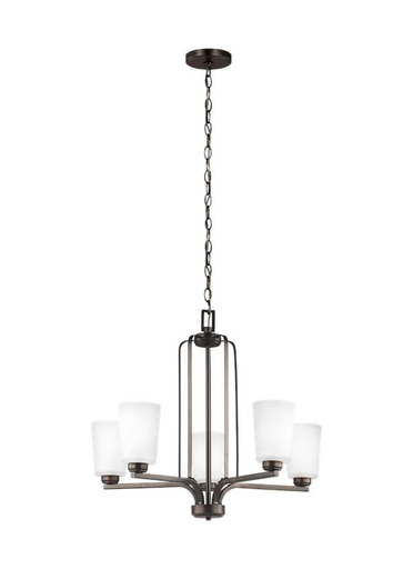 Product image for Franport 5 Light Chandelier - Burnt Sienna