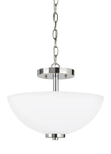 Product image for Oslo 2 Light Convertible Semi-Flush/Pendant - Chrome