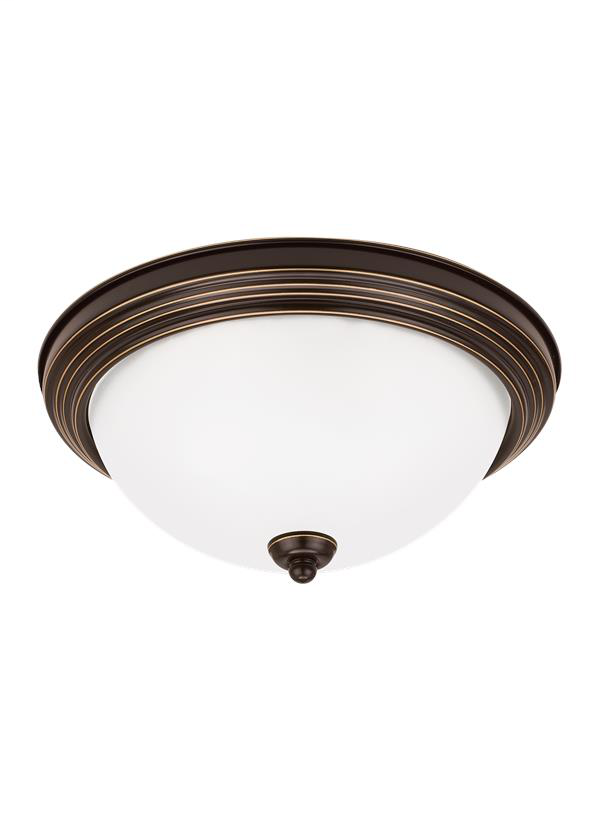 Product image for Geary 3 Light LED Flush Mount - Heirloom Bronze