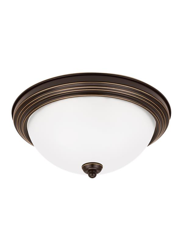 Product image for Geary 3 Light LED Flush Mount - Heirloom Bronze