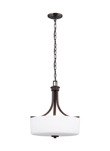 Product image for Canfield 3 Light Pendant - Burnt Sienna