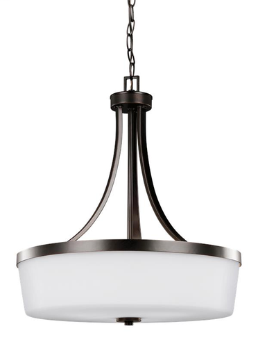 Product image for Hettinger 3 Light LED Pendant - Burnt Sienna