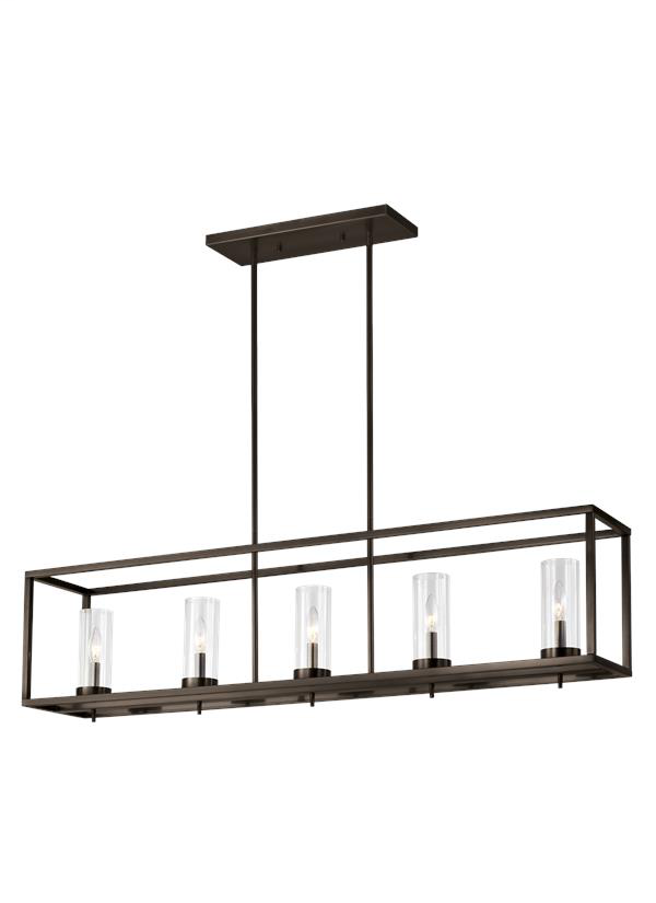 Product image for Zire 5 Light Island Pendant - Brushed Oil Rubbed Bronze