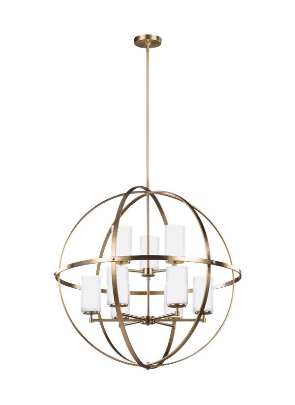 Product image for Alturas 9 Light Chandelier - Satin Bronze