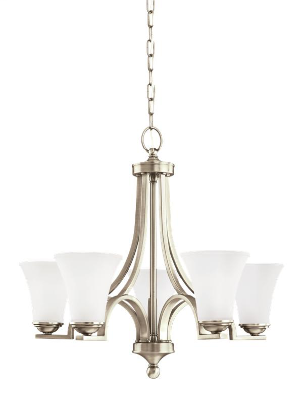 Product image for VCLGT 31376-965 100W 120V MEDIUM A ANTIQUE BRUSHED NICKEL FIVE LIGHT CHANDELIER