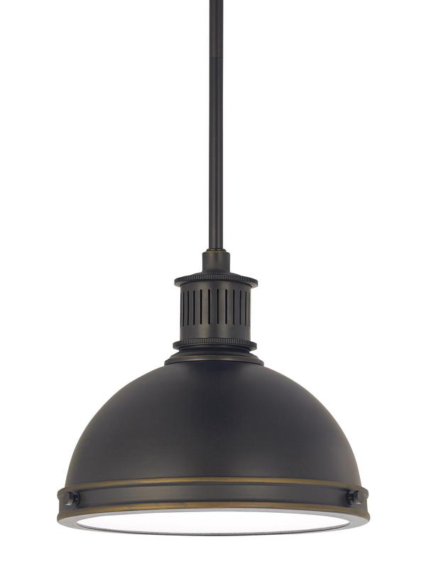 Product image for Pratt Street Metal 9" LED Pendant - Autumn Bronze