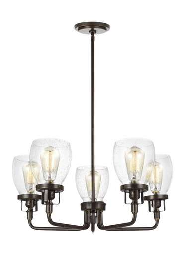 Product image for Belton 5 Light Up Chandelier - Heirloom Bronze
