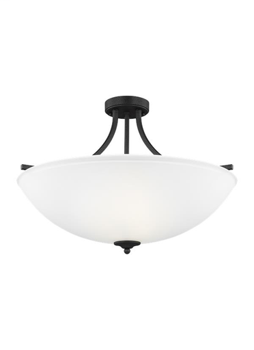 Product image for Geary 4 Light Large Convertible Semi-Flush/Pendant - Blacksmith