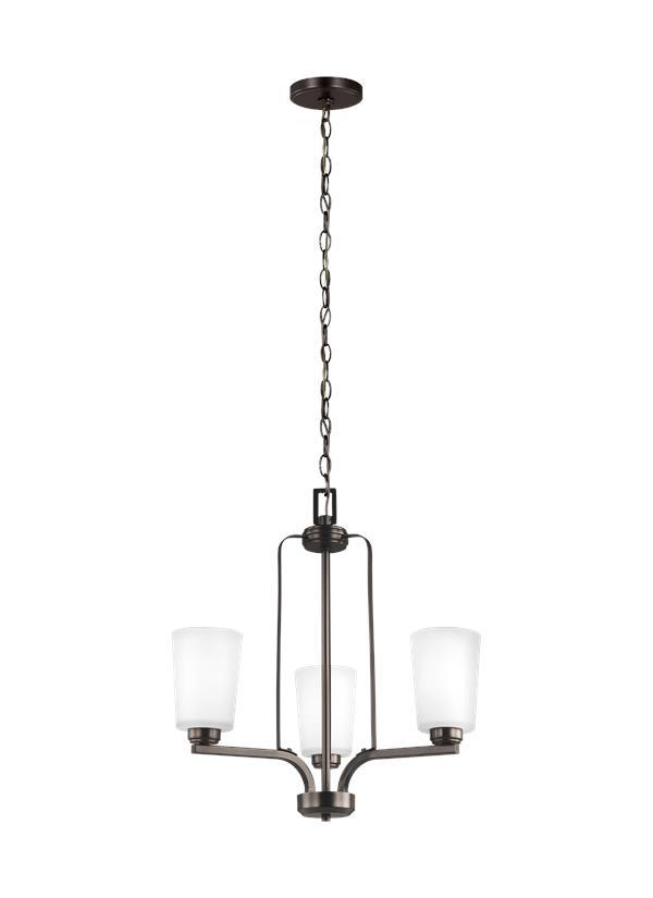 Product image for Franport 3 Light Chandelier - Burnt Sienna