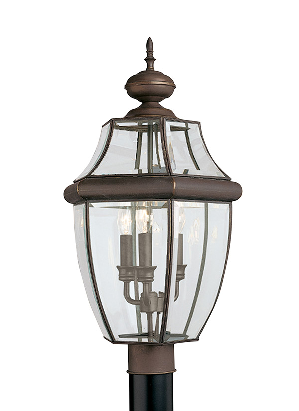 Product image for Lancaster 3 Light Post Lantern - Antique Bronze