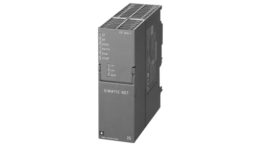 Product image for Siemens 6GK73431EX300XE0 24 VDC 10/100 Mbps 2-Interface Communication Processor