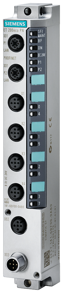 ET200ECO PN, 8DI, DC24V, 4XM12