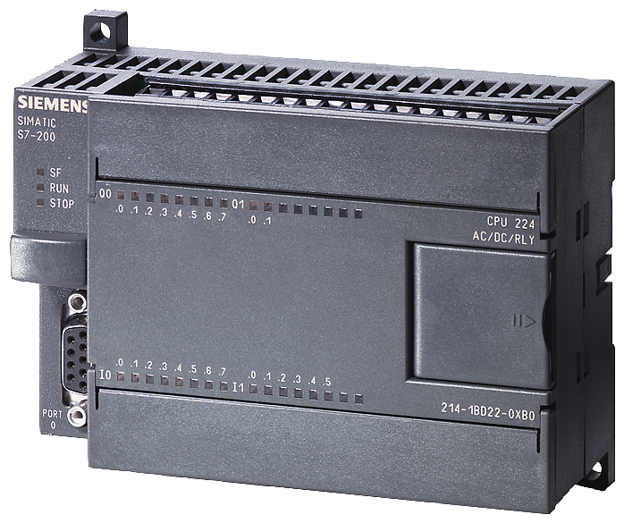 Product image for Siemens 6ES72141BD230XB0 120/230 VAC/24 VDC 2.5 mA 2-Analog Input 14-Digital Input/10-Digital Output Automation CPU