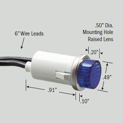 Product image for SEL-SW SL53412-6-BG 125V BLU L