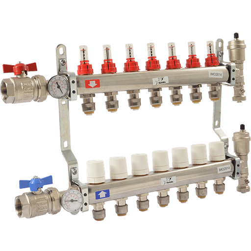 Radiant Heating Manifold - 7 Loop