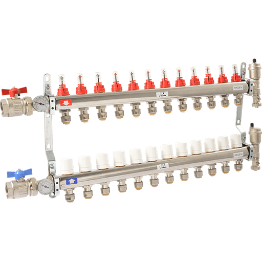 Radiant Heating Manifold - 12 Loop