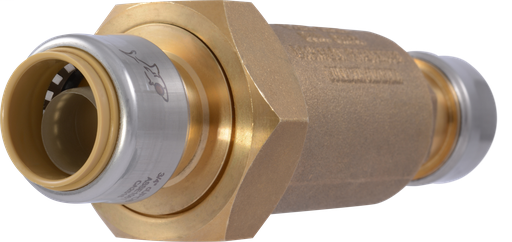 Dual Check Valve - 1 in. BF1, Dual Check, SharkBite Inlet & Outlet