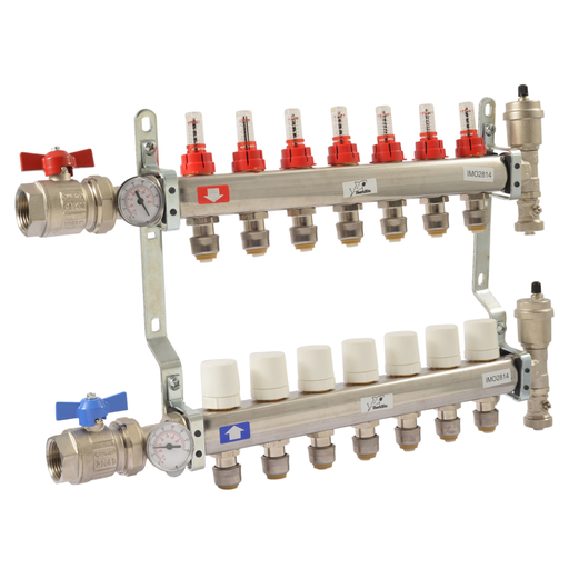 Radiant Heating Manifold - 6 Loop