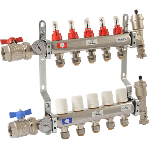 Radiant Heating Manifold - 5 Loop