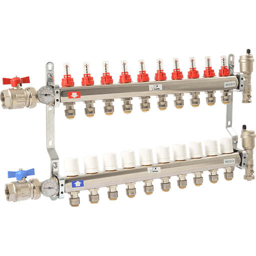 Radiant Heating Manifold - 10 Loop