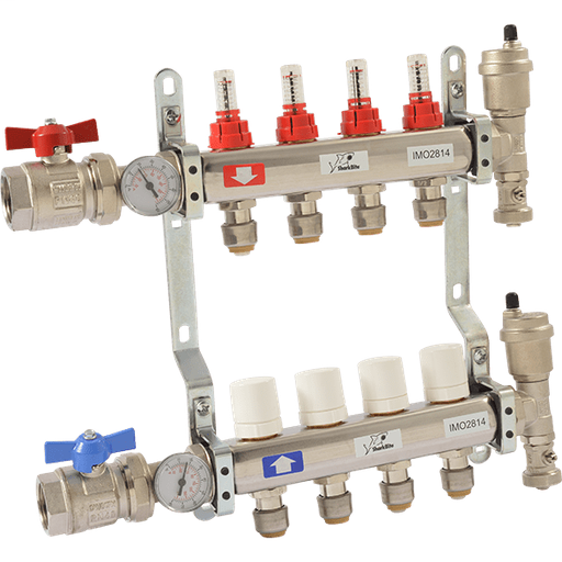 Radiant Heating Manifold - 4 Loop