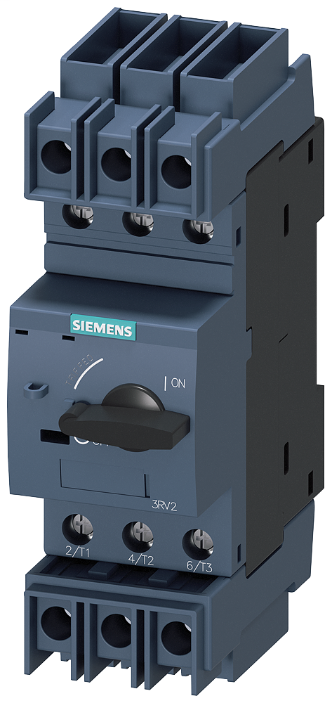 Siemens Industry 3RV27111DD10 3-Pole 690 VAC 3.2 Amp Screw Terminal Thermal Magnetic Circuit Breaker Siemens Industry 3RV27111DD10 3-Pole 690 VAC 3.2 Amp Screw Terminal Thermal Magnetic Circuit Breaker