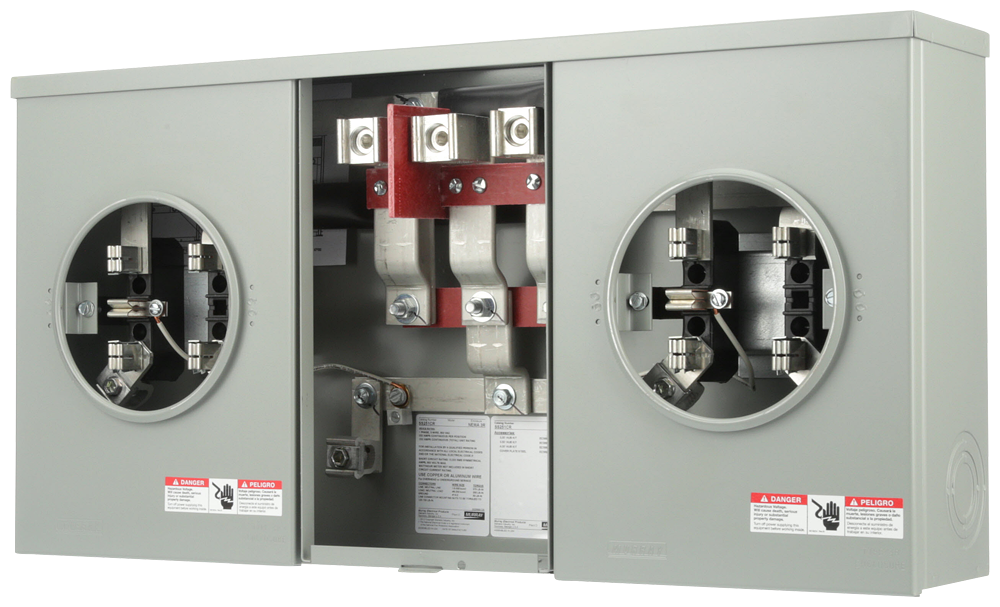 Product image for Siemens SS251CR 200 Amp 5-Jaw 2-Position No Bypass Ring Meter Mounting Device