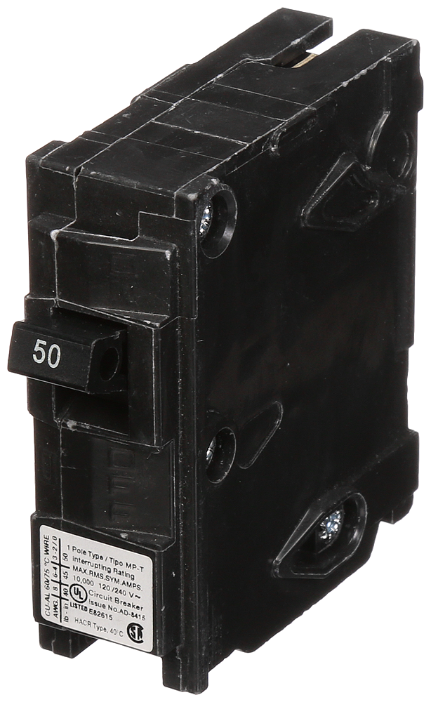 Product image for Siemens MP150 120 VAC 1-Pole Plug-In Circuit Breaker