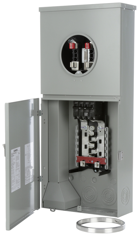 Product image for Siemens MC0816B1200CT 120/240 VAC 200 Amp 1-Phase 3-Wire Ring Type Combination Meter Load Center