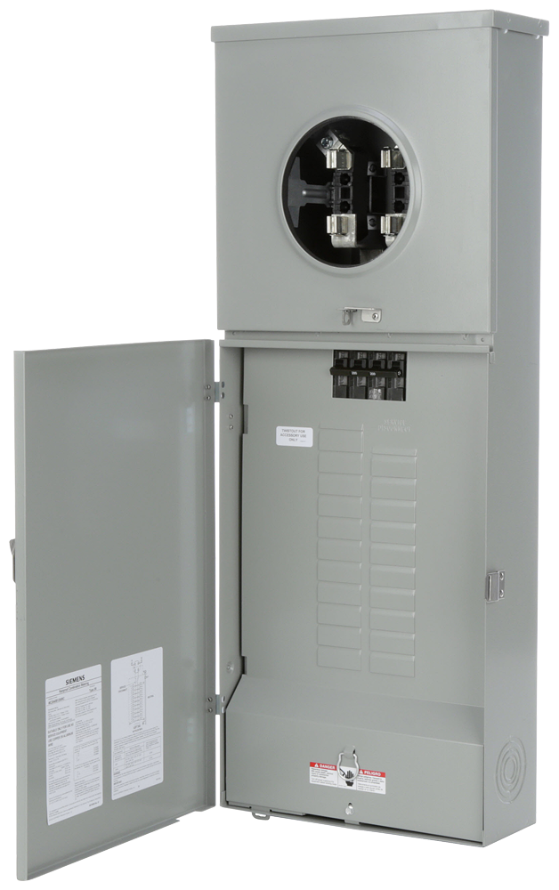 Product image for Siemens MC2040B1200RC 120/240 VAC 200 Amp 1-Phase 3-Wire Ringless Combination Meter Load Center