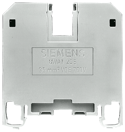 Product image for Siemens 8WA1205 Size 35 Beige Thermoplastic Through-Type Screw Terminal Block