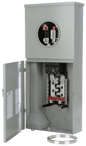 Product image for Siemens MC0816B1200CT 120/240 VAC 200 Amp 1-Phase 3-Wire Ring Type Combination Meter Load Center