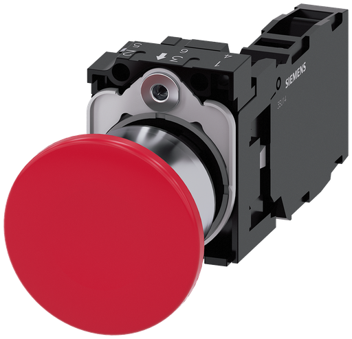 Product image for Siemens 3SU11501BA201FA0 MUSHROOM PUSHB